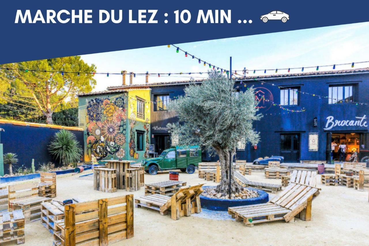 New Jungle Lake - Clim - Wifi - Draps & Serviettes - Bbq - 10' Des Plages Lattes Exterior photo